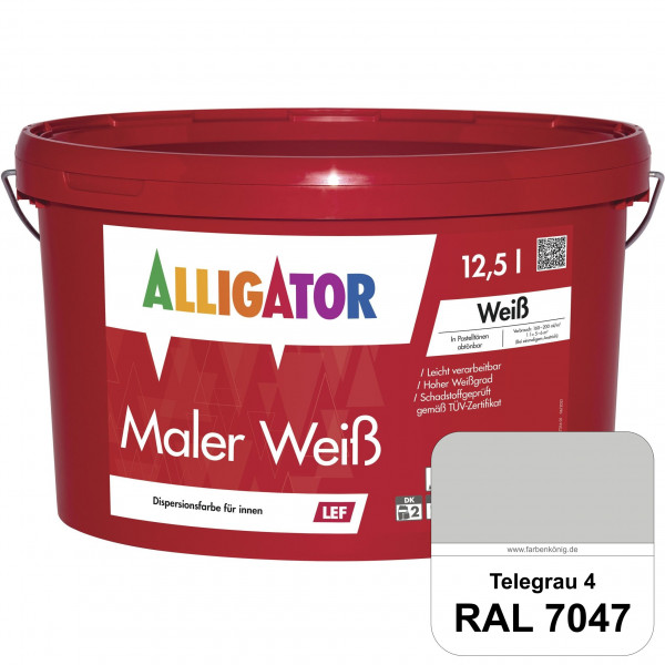 Maler Weiß LEF (RAL 7047 Telegrau 4)