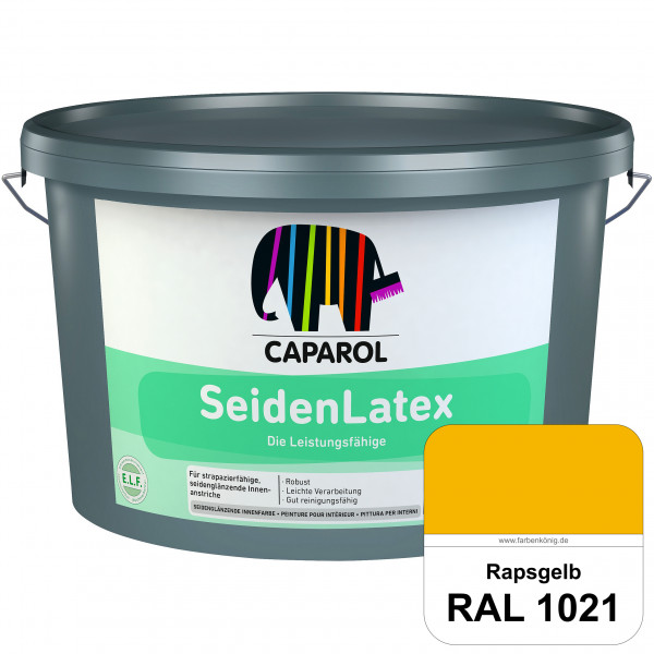 SeidenLatex ELF (RAL 1021 Rapsgelb) strapazierfähige, scheuerbeständige und seidenmatte Latexfarbe