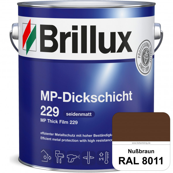 MP-Dickschicht 229 (RAL 8011 Nussbraun) Korrosionsschutz für grundierten Eisen- & Stahl sowie für Zi