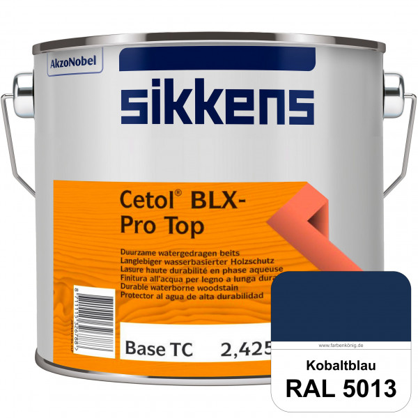 Cetol BLX-Pro Top (RAL 5013 Kobaltblau) Seidenglänzende & wasserdampfdurchlässige Dickschichtlasur a