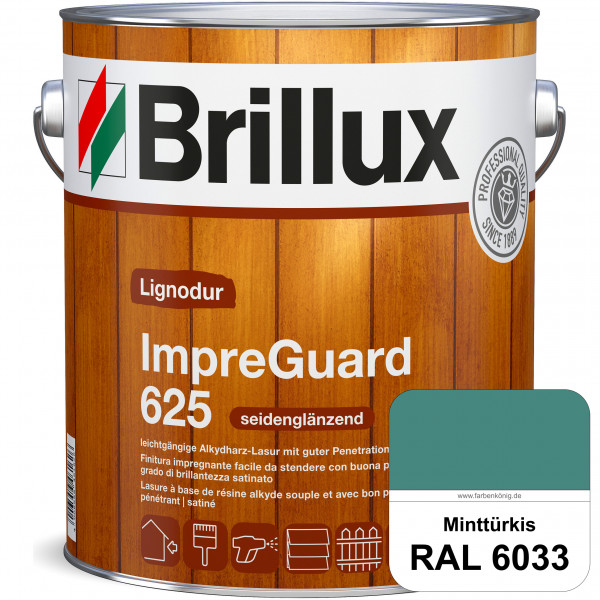 ImpraGuard 625 (RAL 6033 Minttürkis) imprägnierende Lasur (lösemittelhaltig) für allen Laub- und Nad