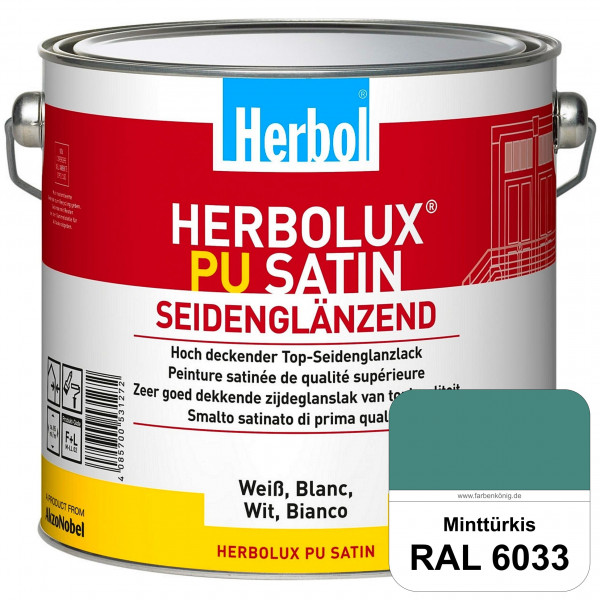 Herbolux PU Satin (RAL 6033 Minttürkis) Top-PU-Seidenglanzlack (Innen & Außen)