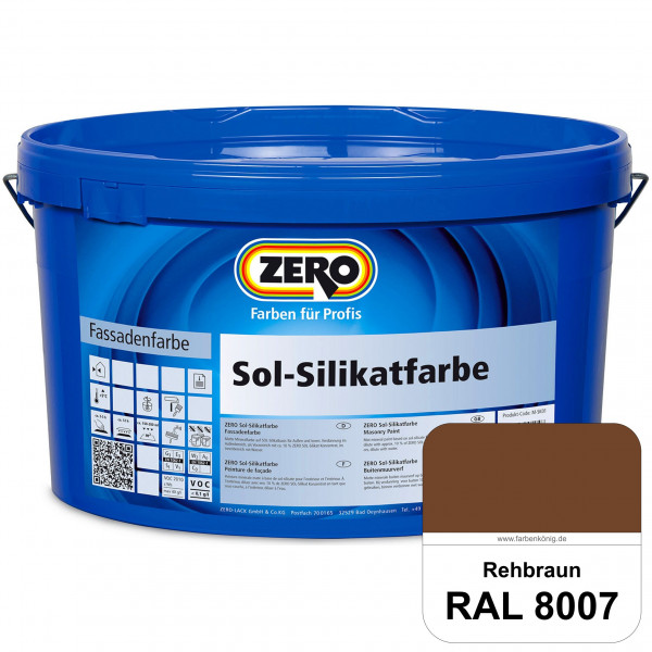 Sol-Silikatfarbe (RAL 8007 Rehbraun)