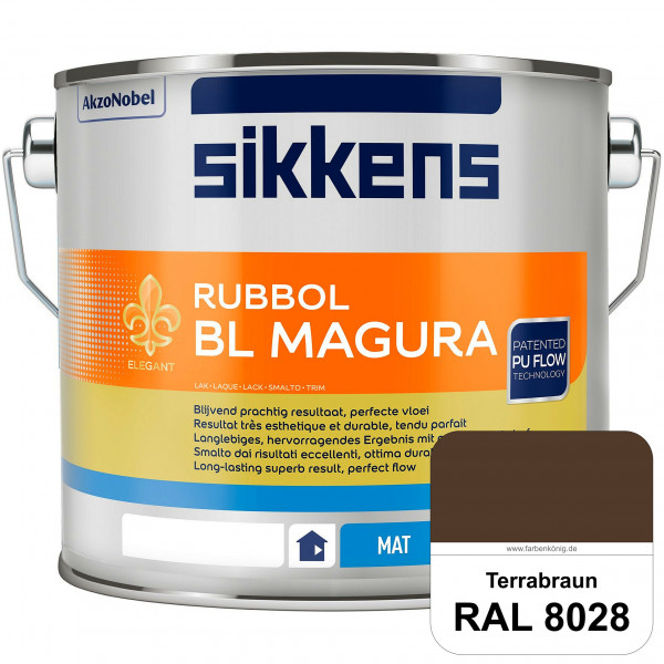 Rubbol BL Magura (RAL 8028 Terrabraun) matter PU-Lack (wasserbasiert) innen & außen