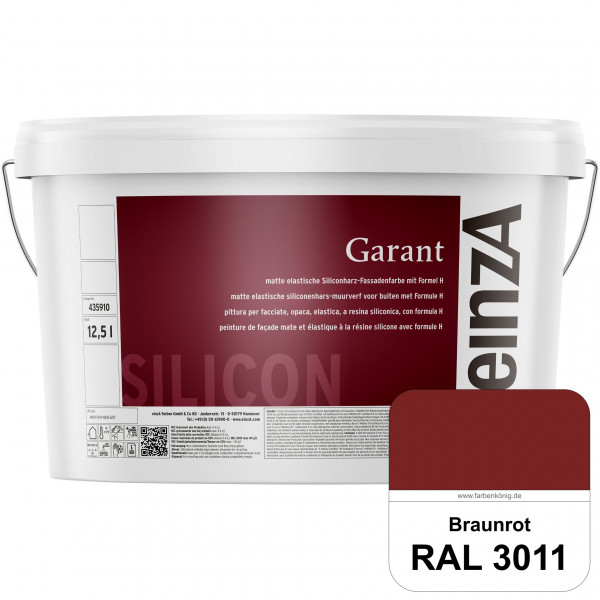 einzA Garant (RAL 3011 Braunrot) elastische Siliconharz-Fassadenfarbe