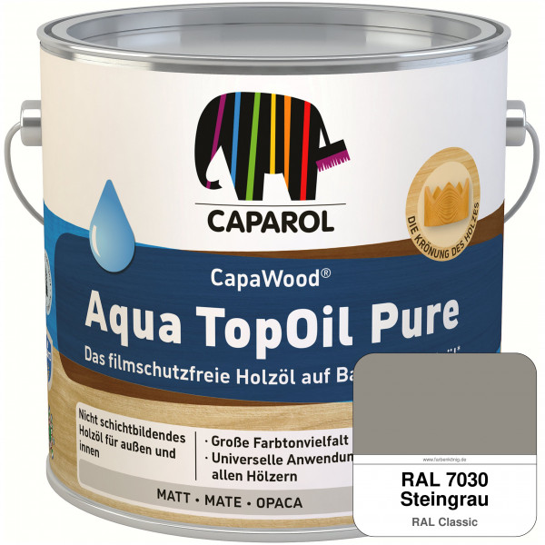 CapaWood® AquaTopOil Pure (RAL 7030 Steingrau) - ersetzt CapaGreen Holz-Öl Aqua