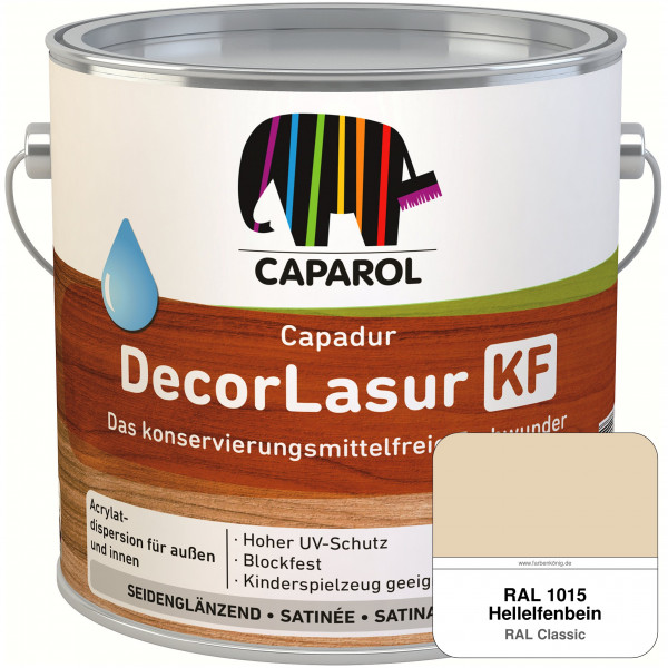 Caparol Capadur DecorLasur KF (RAL 1015 Hellelfenbein)