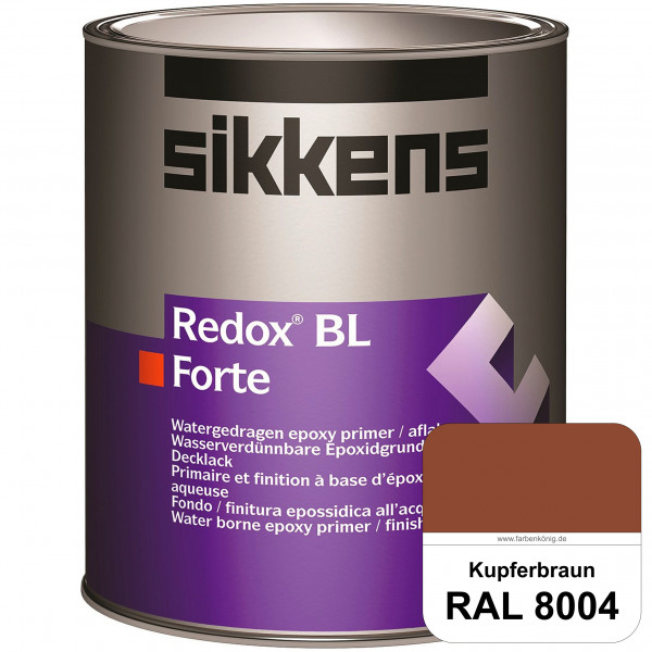 Redox BL Forte (RAL 8004 Kupferbraun) seidenmatte & wasserbasierte 2-K-Epoxidharzlack (innen)