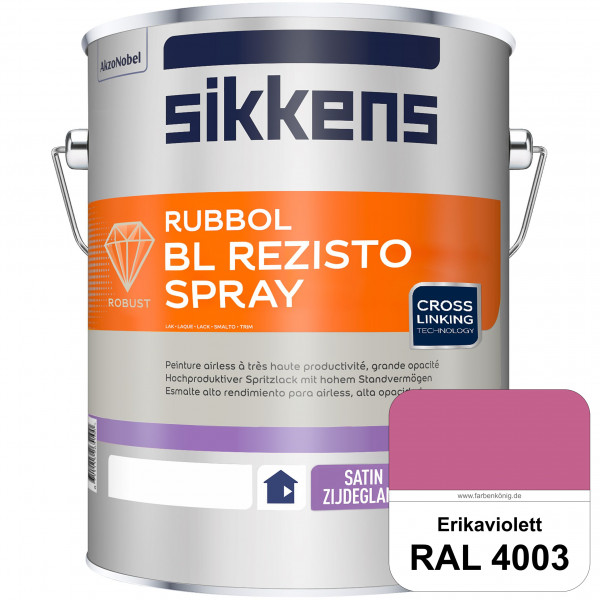 Rubbol BL Rezisto Spray (RAL 4003 Erikaviolett) Hochwertiger, strapazierfähiger Airlesslack für (inn