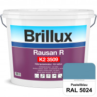 Rausan R K2 3509 (RAL 5024 Pastellblau) organisch gebundener Rillenputz für dekorative & wetterbestä