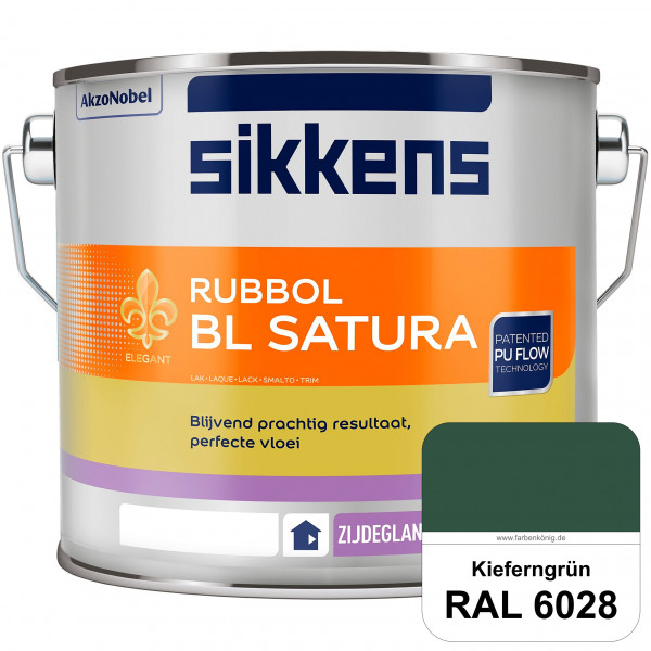 Rubbol BL Satura (RAL 6028 Kieferngrün) seidenglänzender PU-Lack (wasserbasiert) innen & außen