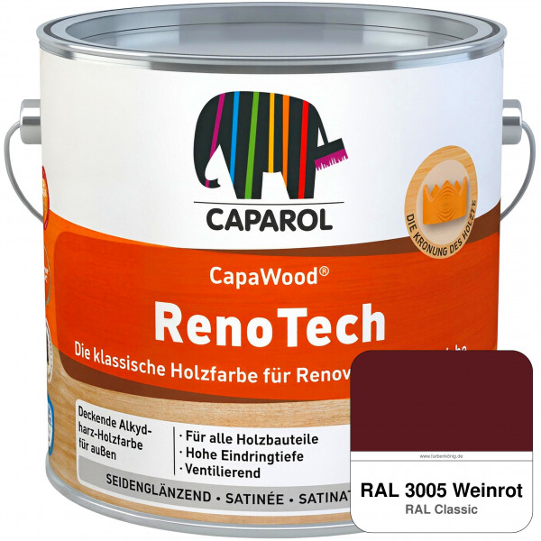 CapaWood® RenoTech (RAL 3005 Weinrot) - ersetzt Capadur RenoTech