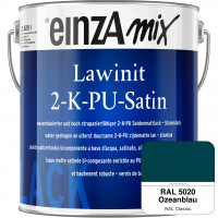 einzA Lawinit 2-K-PU Satin Stammlack (RAL 5020 Ozeanblau)