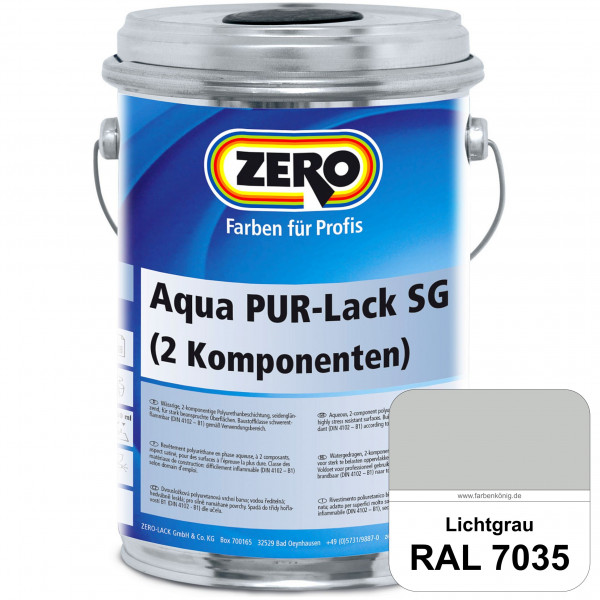 Aqua PUR-Lack SG inkl. Härter (RAL 7035 Lichtgrau)