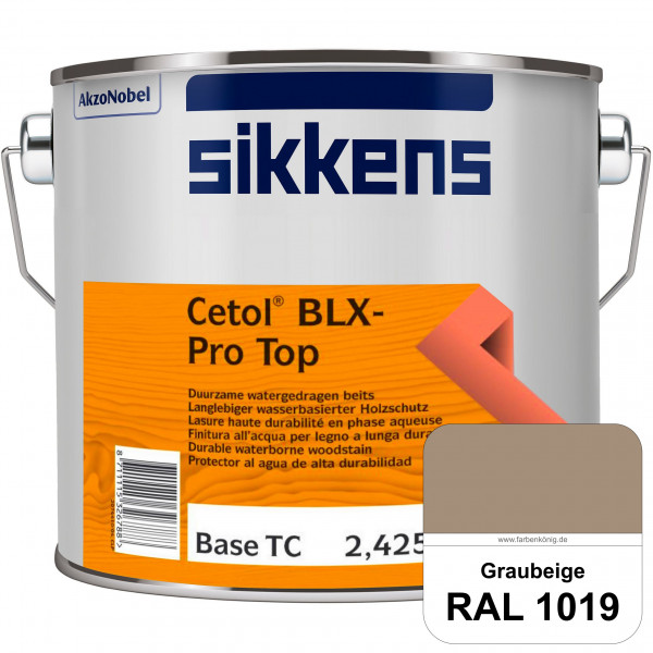 Cetol BLX-Pro Top (RAL 1019 Graubeige) Seidenglänzende & wasserdampfdurchlässige Dickschichtlasur au