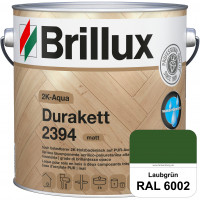 2K-Aqua Durakett 2394 (RAL 6002 Laubgrün) Wasserbasierter 2K-Versiegelung für Parkettfußböden, Diele