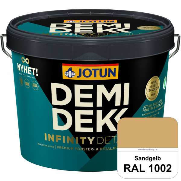 DEMIDEKK Infinity Details - Deckender Holzschutz (RAL 1002 Sandgelb)