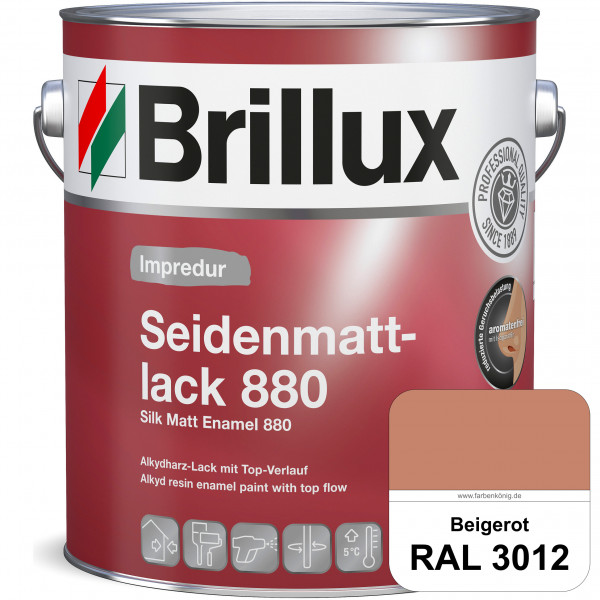 Impredur Seidenmattlack 880 (RAL 3012 Beigerot) für Holz- oder Metallflächen innen & außen