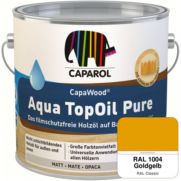 CapaWood® AquaTopOil Pure (RAL 1004 Goldgelb) - ersetzt CapaGreen Holz-Öl Aqua