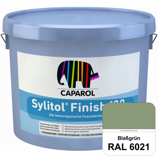 Sylitol® Finish 130 (RAL 6021 Blassgrün) wetterbeständige Fassadenbeschichtungen auf Silikatbasis