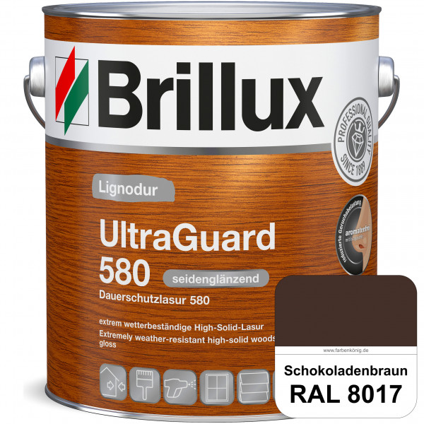 Lignodur UltraGuard 580 (Dauerschutzlasur 580) RAL 8017 Schokoladenbraun