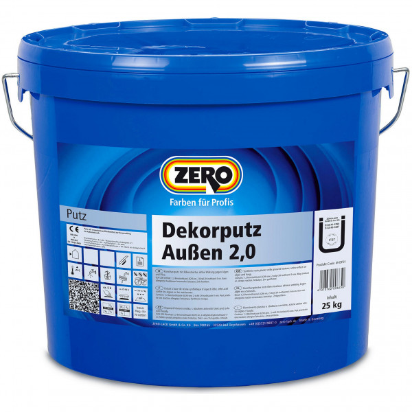 Dekorputz Außen 2mm (Weiß)