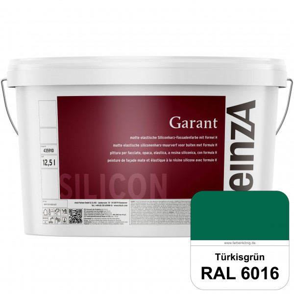 einzA Garant (RAL 6016 Türrkisgrün) elastische Siliconharz-Fassadenfarbe
