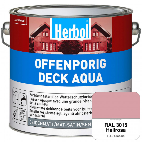 Offenporig-Deck Aqua (RAL 3015 Hellrosa)