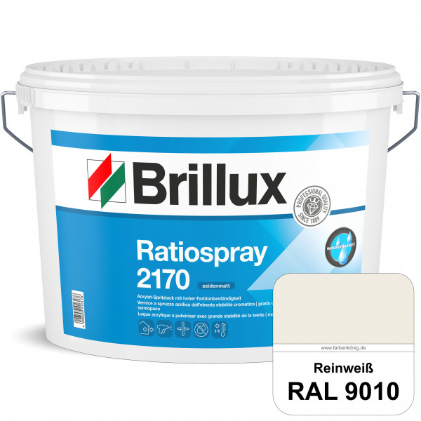 Ratiospray 2170 (RAL 9010 Reinweiß) wasserbasierter, seidenmatter & farbtonbeständiger Allround-Spri