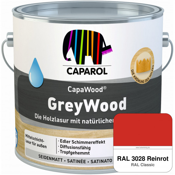 CapaWood® GreyWood (RAL 3028 Reinrot) - ersetzt Capadur GreyWood