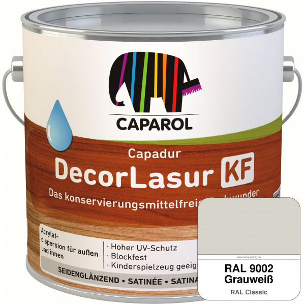 Caparol Capadur DecorLasur KF (RAL 9002 Grauweiß)