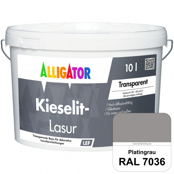 Kieselit-Lasur (RAL 7036 Platingrau)