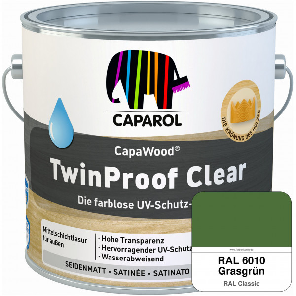CapaWood® TwinProof Clear (RAL 6010 Grasgrün) - ersetzt Capadur TwinProof