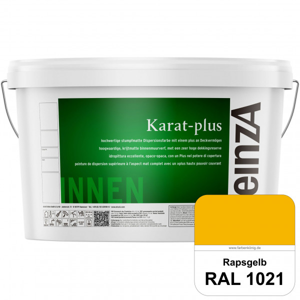 einzA Karat-plus (RAL 1021 Rapsgelb) Innenwandfarbe mit herausragenden Produkteigenschaften