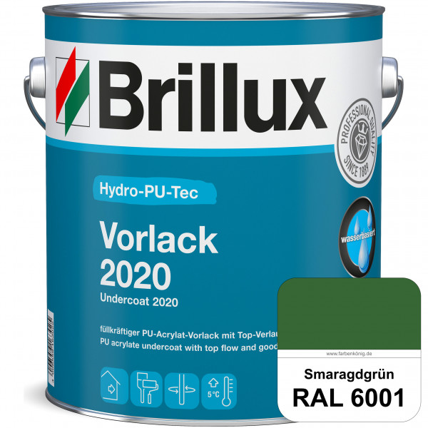 Hydro-PU-Tec Vorlack 2020 (RAL 6001 Smaragdgrün) hochwertiger Vorlack für grundierte bzw. gespachtel