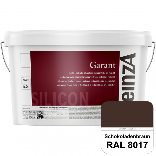 einzA Garant (RAL 8017 Schokoladenbraun) elastische Siliconharz-Fassadenfarbe