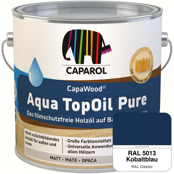 CapaWood® AquaTopOil Pure (RAL 5013 Kobaltblau) - ersetzt CapaGreen Holz-Öl Aqua
