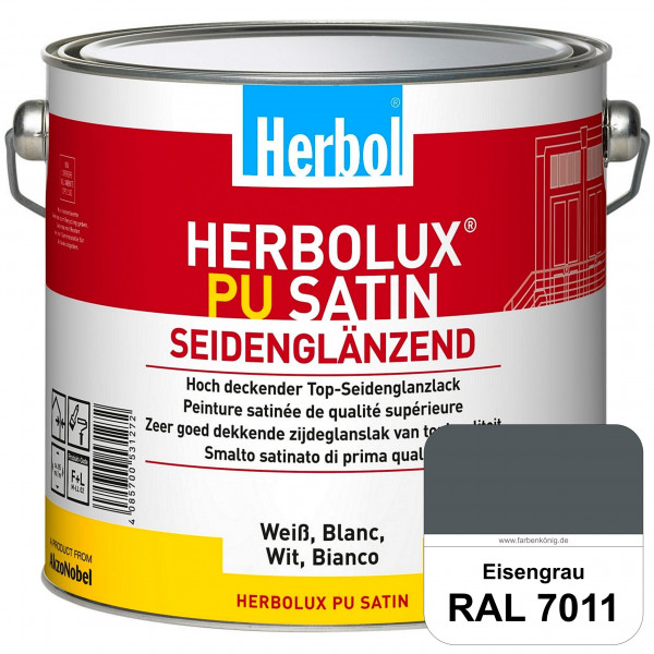 Herbolux PU Satin (RAL 7011 Eisengrau) Top-PU-Seidenglanzlack (Innen & Außen)