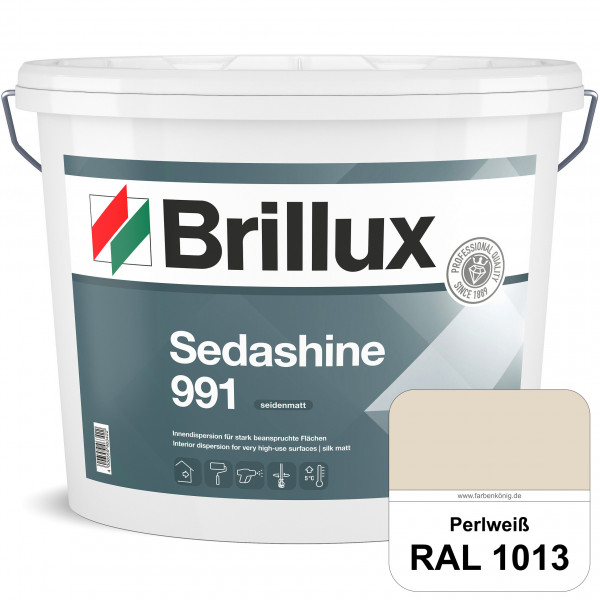 Sedashine 991 (RAL 1013 Perlweiß) Seidenmatte Innendispersion für hoch strapazierfähige & gut reinig