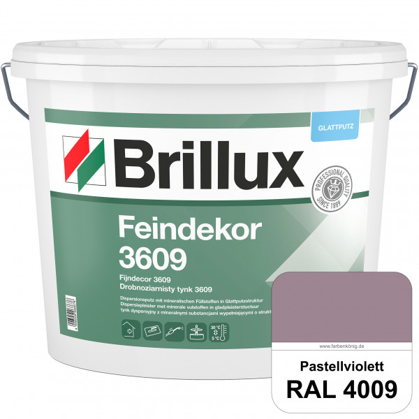 Feindekor ELF 3609 (RAL 4009 Pastellviolett) Glattputz nach DIN EN 15824 zur Erzielung dekorativer u