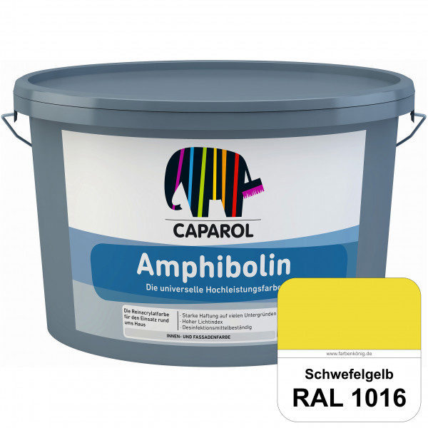 Amphibolin (RAL 1016 Schwefelgelb) Universalfarbe auf Reinacrylbasis innen & außen