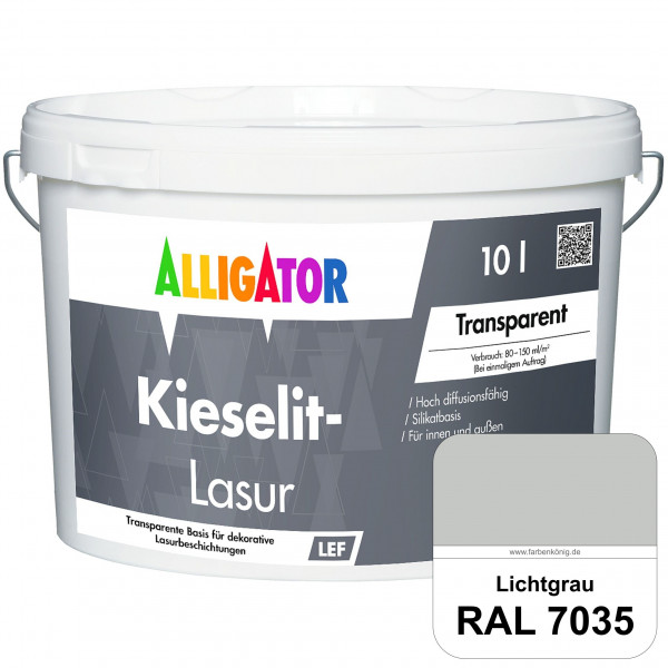 Kieselit-Lasur (RAL 7035 Lichtgrau)