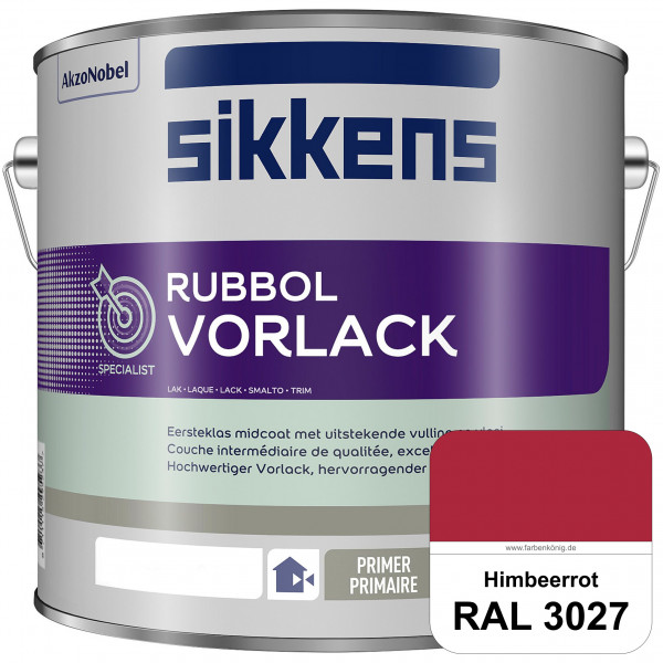 Rubbol Vorlack (RAL 3027 Himbeerrot) Aromatenfreier Vorlack der Spitzenklasse (außen & innen)