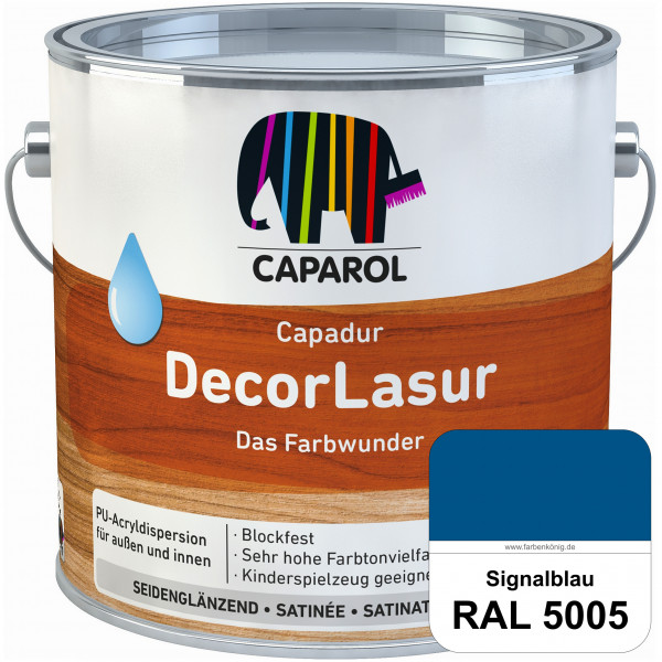 Capadur DecorLasur (RAL 5005 Signalblau) Gestaltung & Schutz von maßhaltigen Holzbauteilen wie Fenst