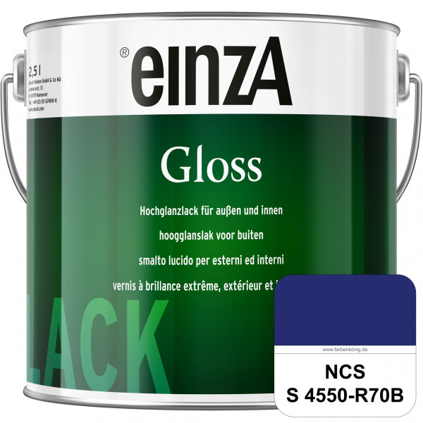 einzA Gloss (NCS S 4550-R70B) Hochwertiger Alkydharzlack in Premium-Qualität, hochglänzend.
