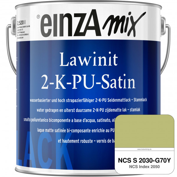 einzA Lawinit 2-K-PU Satin Stammlack (NCS S 2030-G70Y)