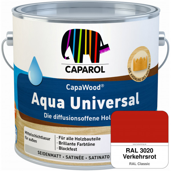 CapaWood® Aqua Universal (RAL 3020 Verkehrsrot)