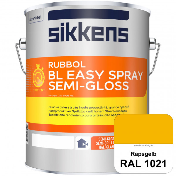 Rubbol BL Easy Spray (RAL 1021 Rapsgelb) Seidenglänzender Airlesslack (außen & innen)
