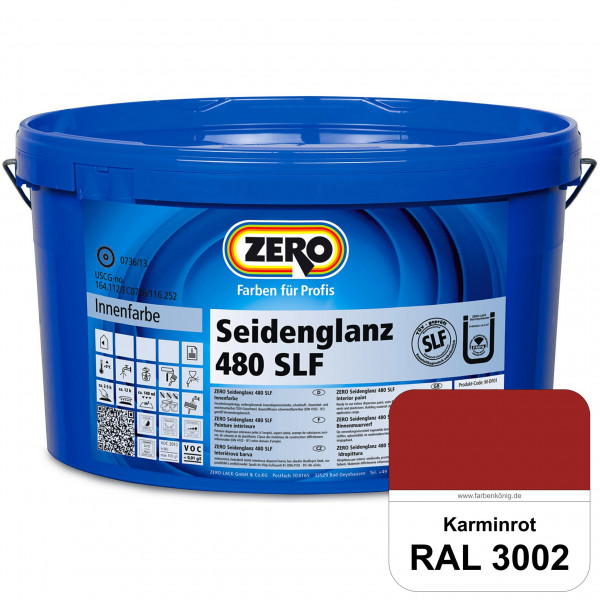Seidenglanz 480 SLF (RAL 3002 Karminrot)