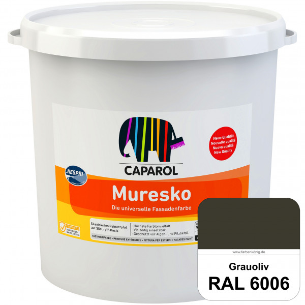 Muresko Nespri (R 30) (RAL 6006 Grauoliv) Silanisierte Reinacrylat-Fassadenfarbe auf SilaCryl®-Basis